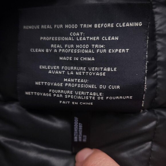 Andrew Marc Down Puffer Jacket Parka Real Fur Trim - Picture 6 of 7